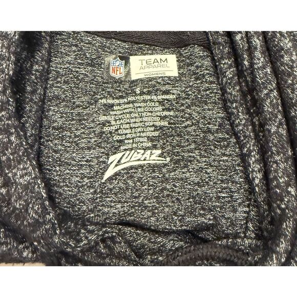 Baltimore Ravens NFL Soft Hooded Pullover Sz. S Grey Zebra Print Football - Picture 6 of 6